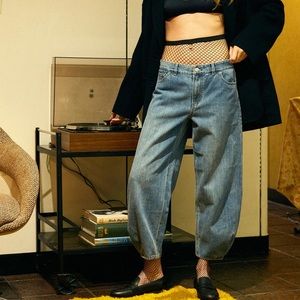 Tibi Classic Wash Denim Brancusi Jean